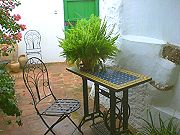 Shady terrace, ideal for the Spanish summers Self catering rural accommodation, Spain